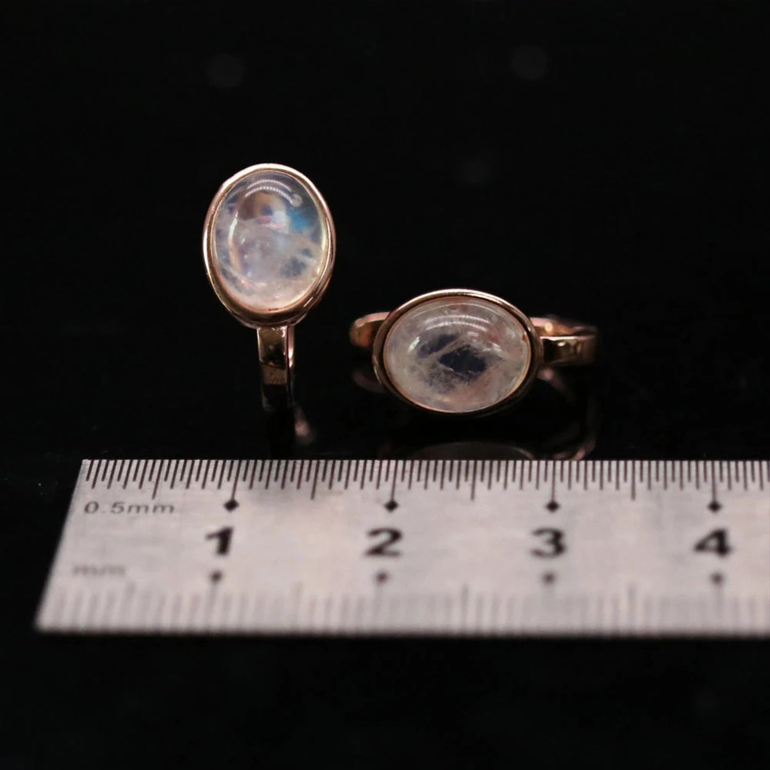 Blue Moonstone Drop Earrings