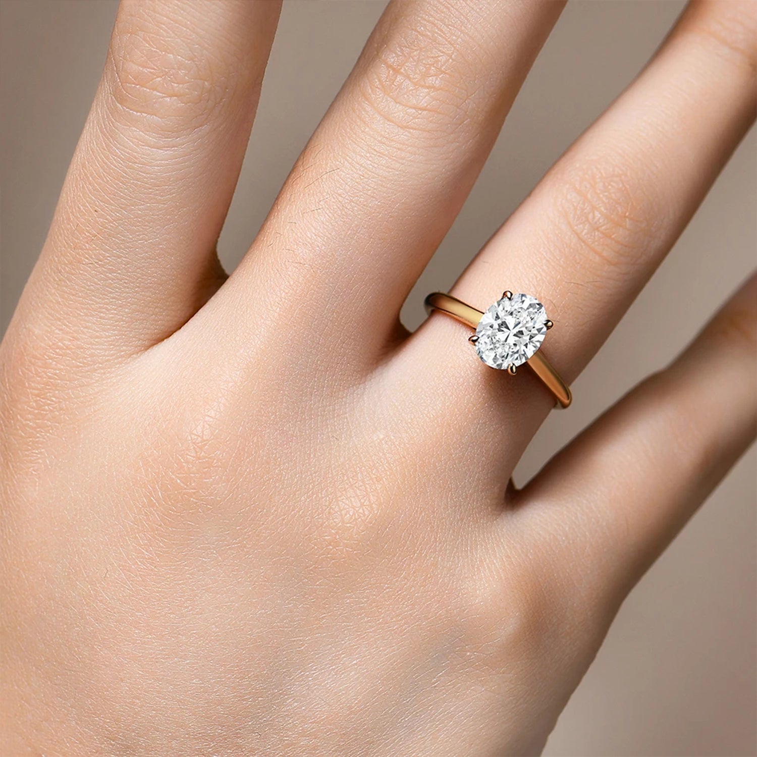 Elysian Oval Moissanite Ring
