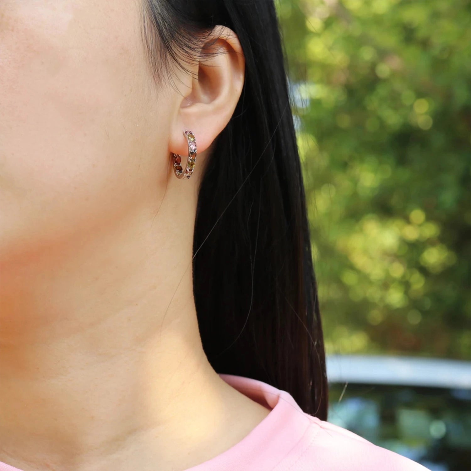 Multicolor Tourmaline Drop Earrings