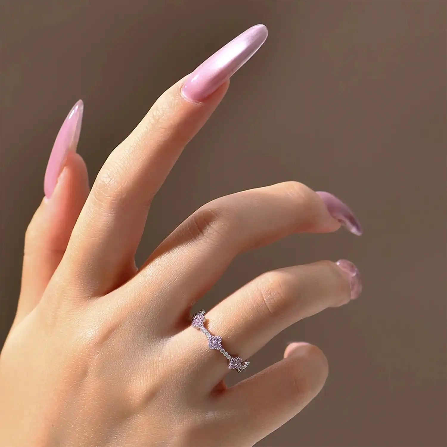 Timeless Eternity Ring – Black Moissanite (White Gold)