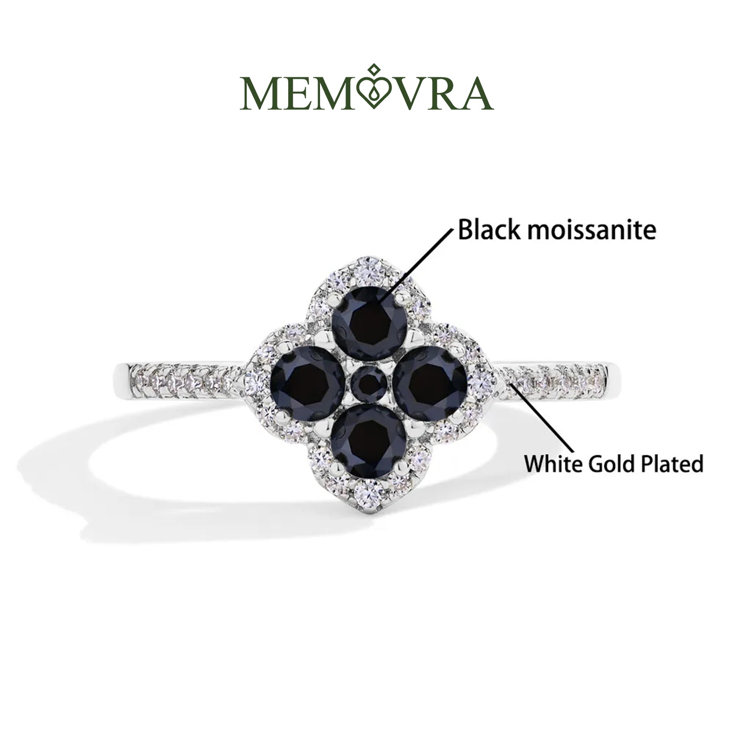 Radiant Charm Moissanite Party Ring