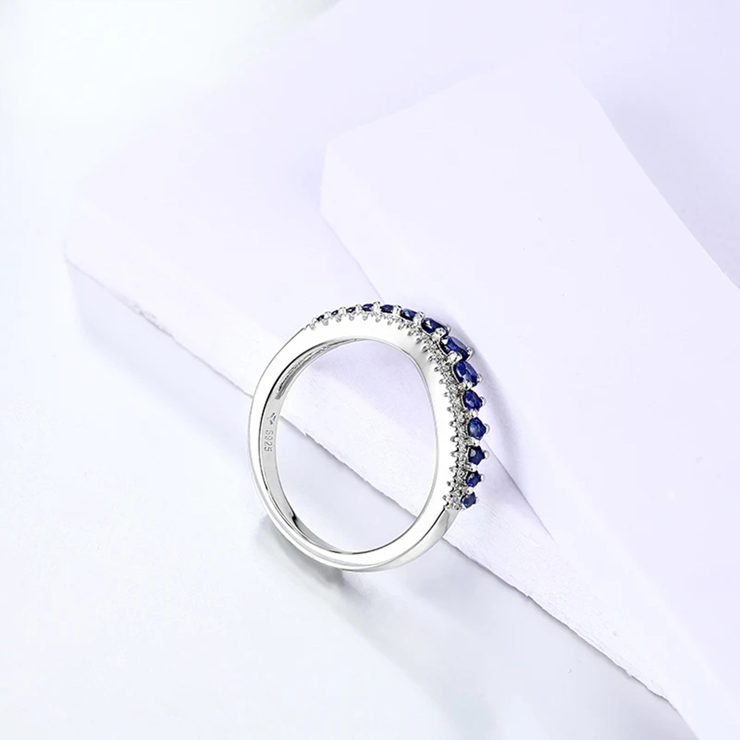 Celeste Blue Sapphire Engagement Ring