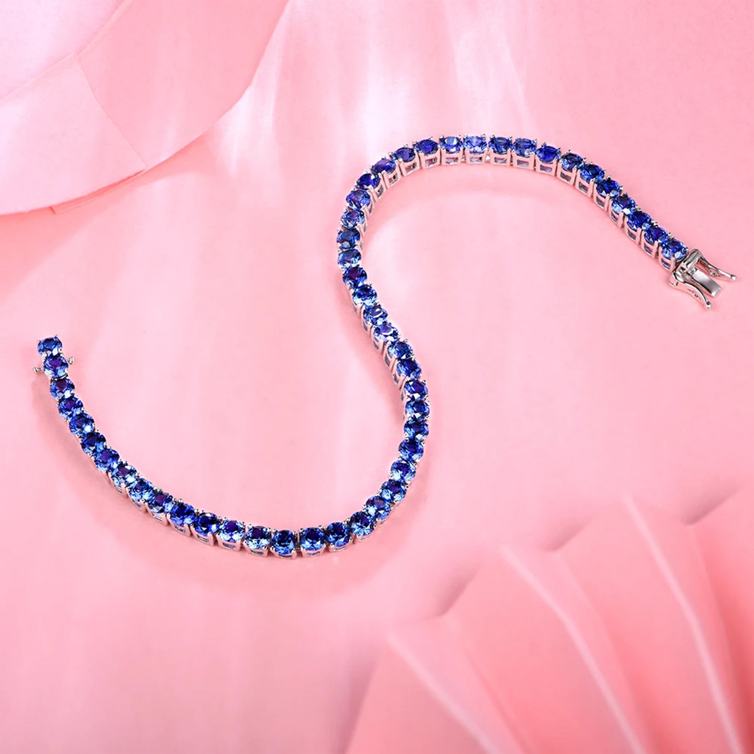 Memovra Tanzanite & Sapphire Gemstone Bracelet