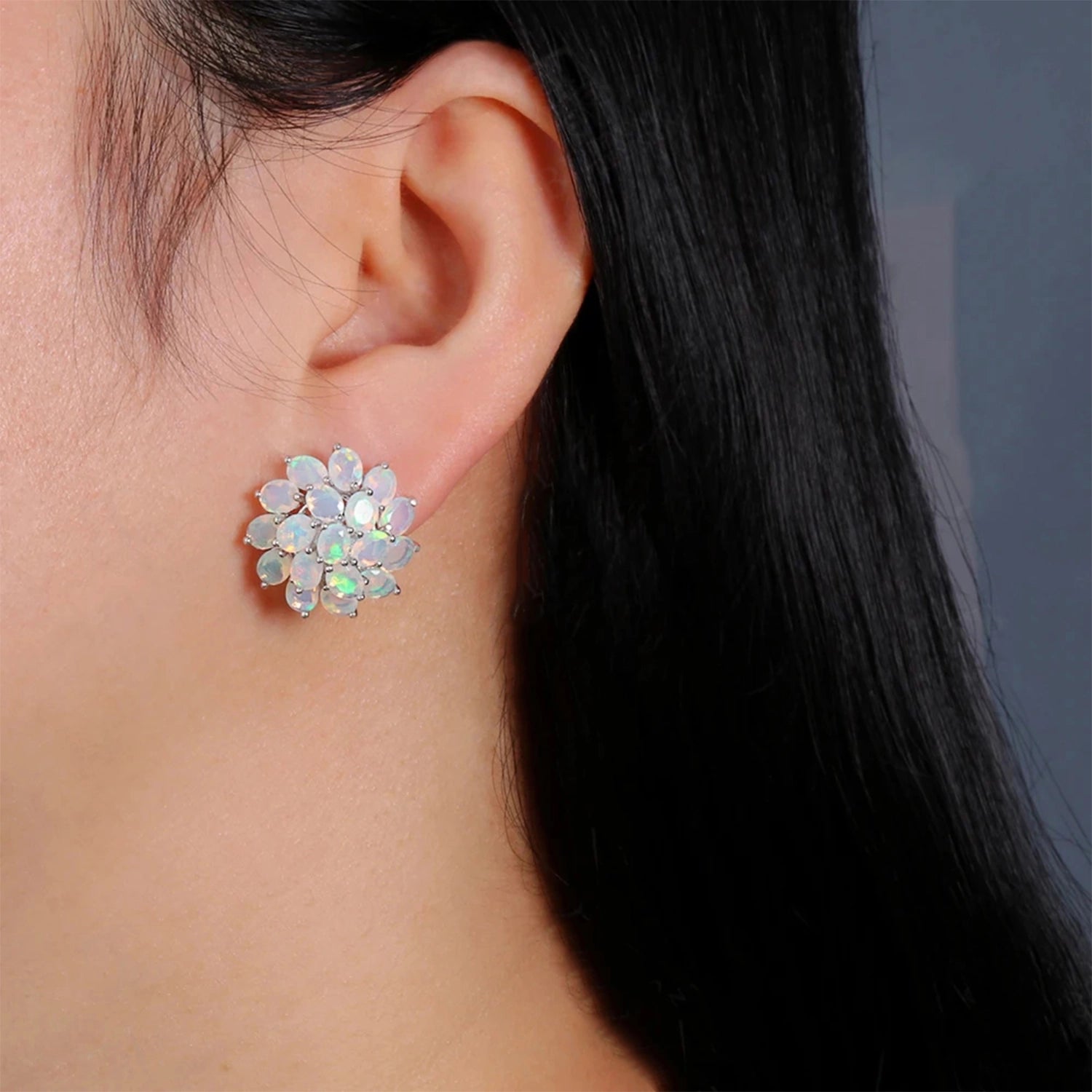 Opal Blossom Earrings