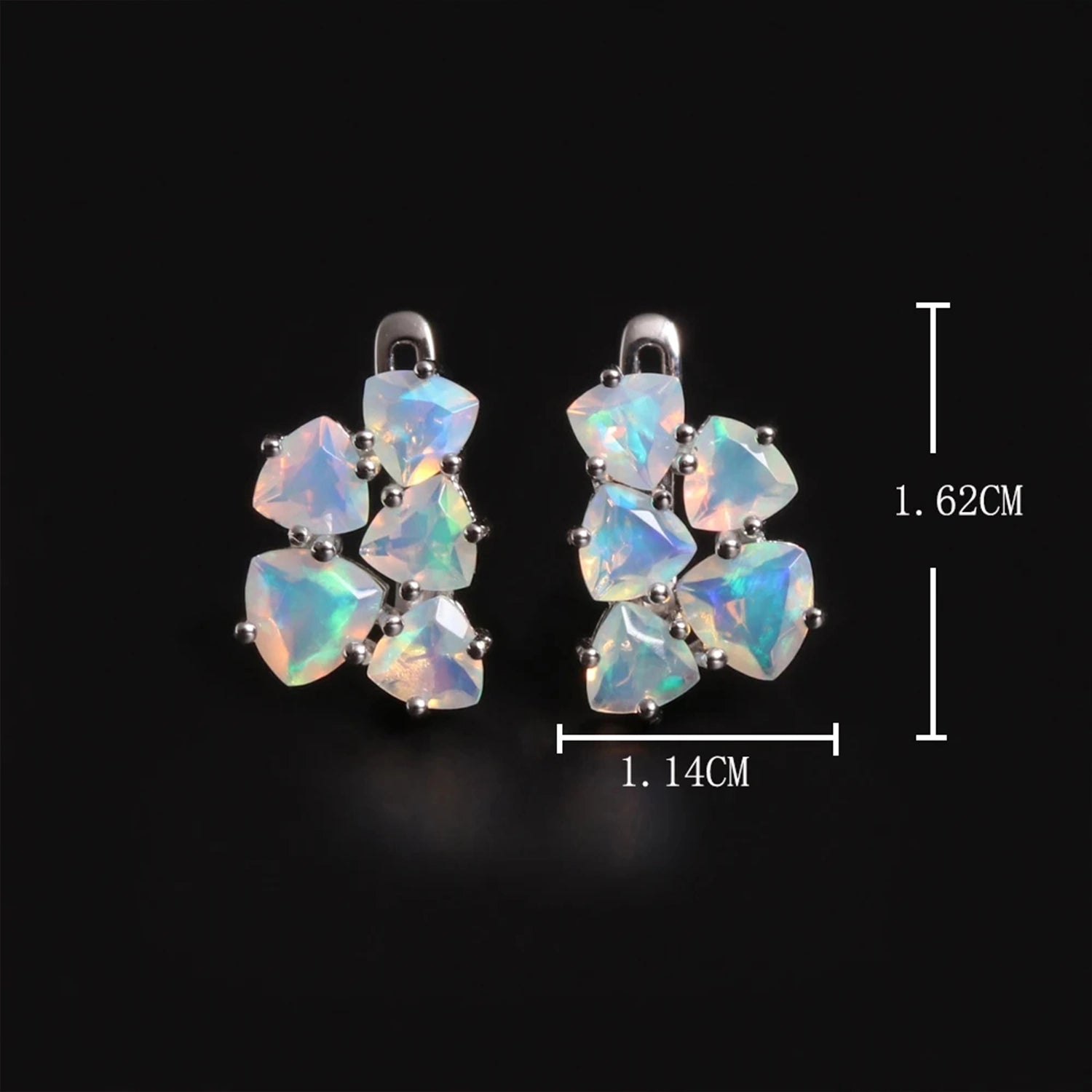 October Birthstone Opal Drop Earrings