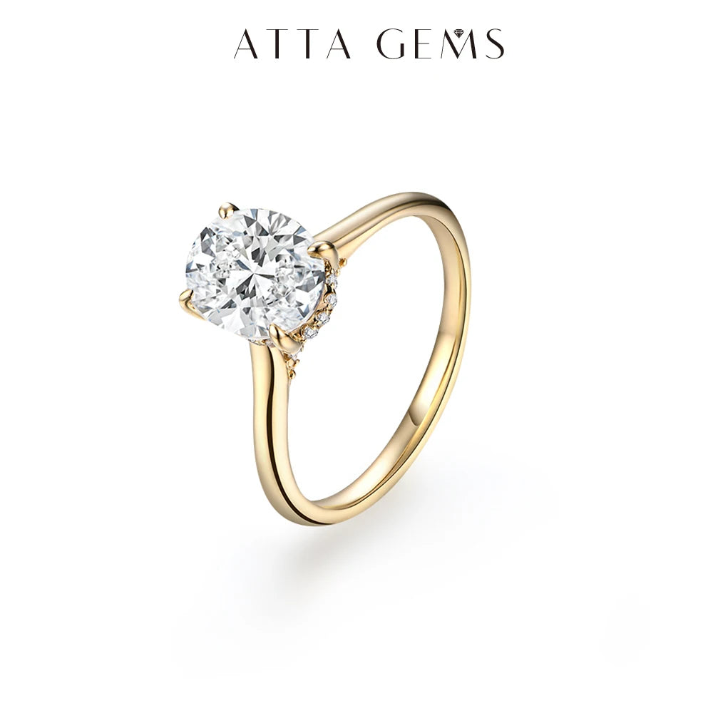 Elysian Oval Moissanite Ring